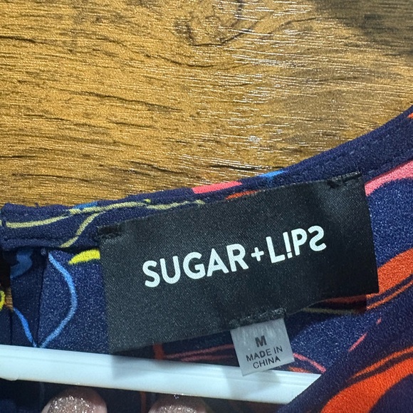 SugarLips Floral Navy Dress - Picture 5 of 10